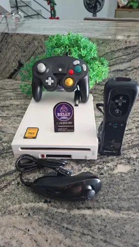 NINTENDO WII COM 5 MIL JOGOS + CONTROLE COM WII MOTION + CONTROLE GAME CUBE