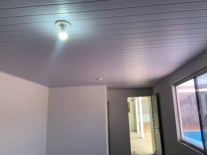 Forro PVC já instalado, manutenções e divisórias