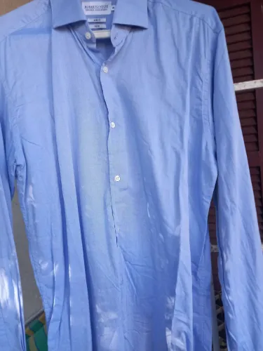 Camisa Social Azul Roberto Negri - Slim Fit