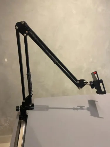 Braço Articulado de Mesa para Microfone/Tablet/Celular