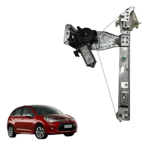 Máquina Vidro Elétrico Tras Esquerdo Citroen C3 2009 2012