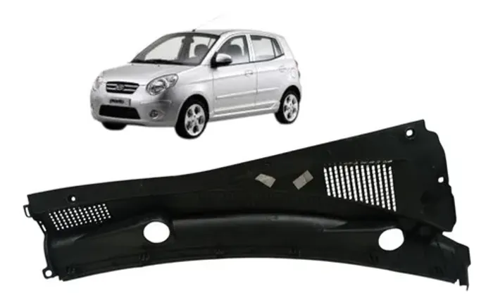 Grade Churrasqueira Esquerda Kia Picanto 1.0 2009 Detalhe