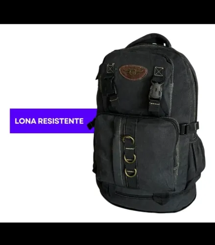 Mochila de Lona Grossa e Resistente 