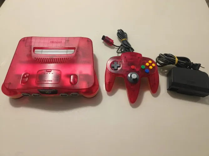 Nintendo 64 Clear Red