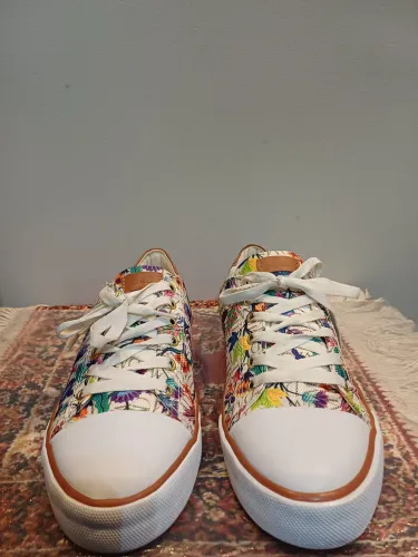 Tênis feminino Dumond Novo florido, tam.37 .