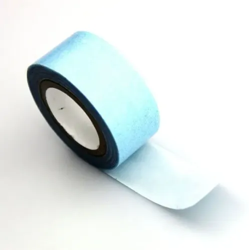 rolo fita adesivo mega hair lace front azul 3 metros 1,3cm grossa gel cola