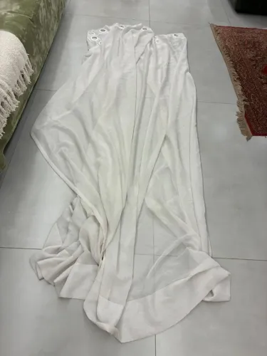 2x Cortina voal branco 310 x 260 (largura x altura )