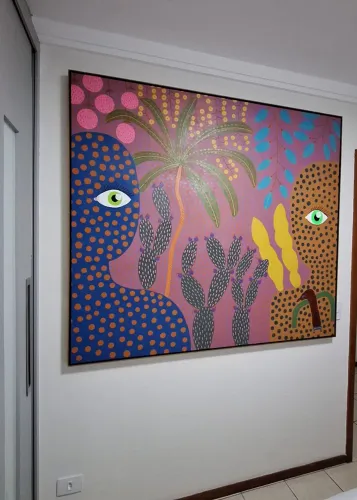 Tela série "Jardim Secreto" Paula Scaramussa 150x170cm
