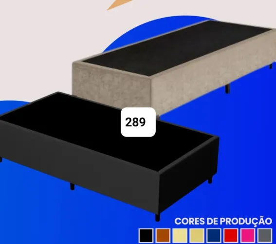 Base Box para Cama - Diversas Cores solteiro 