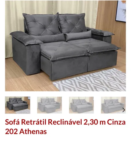 Sofá retratil reclinável 2,30 mts