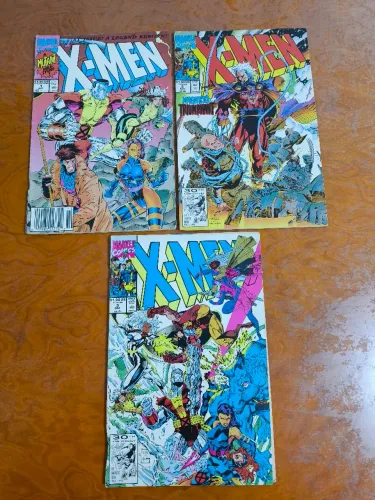 Revistas X-Men, Edições 1, 2 e 3. Americanas, em Inglês.