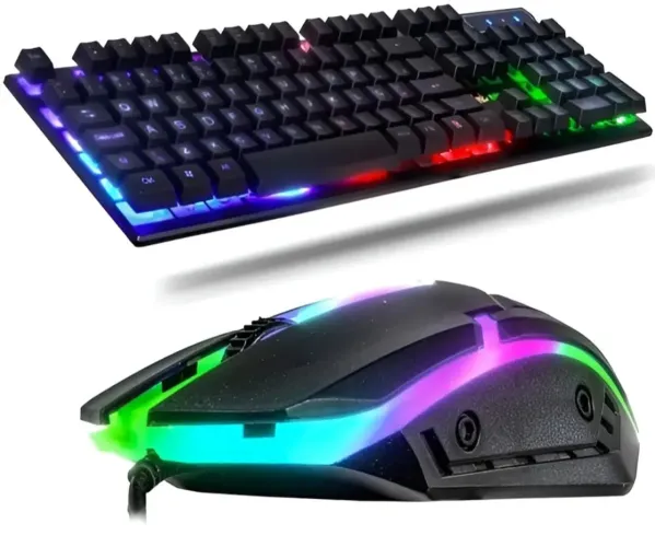 Kit Teclado e mouse RGB para PC