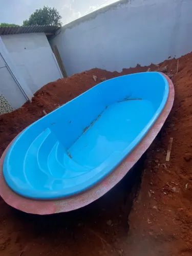 Piscina de fibra silver 6 a mais barata da OLX