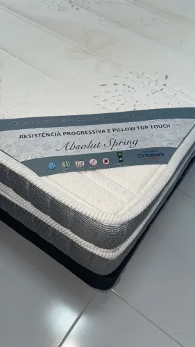 ### baixou #### Cama Box Ortobom Absolute Spring - Molas Ensacadas para Conforto Superior