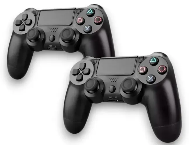 Kit 2 Controles Joysticks Para Playstation 4 Ps4 Com Fio