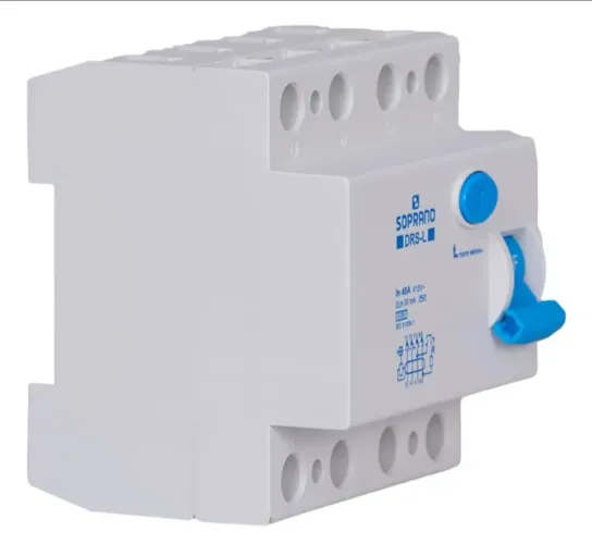Disjuntor DR Diferencial Residual 40A 4 polos tetrapolar