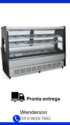 Balcão Avícola Polar 2M Preto Novo