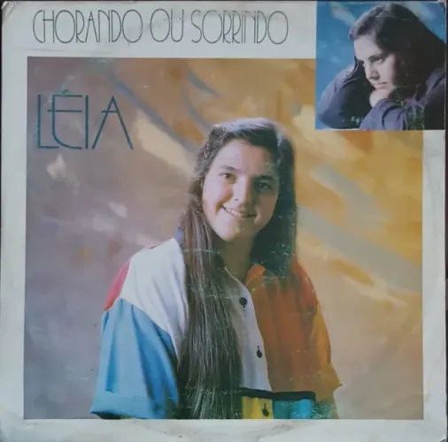 Lp Disco de Vinil Gospel Evangélico Léia - Chorando Ou Sorrindo