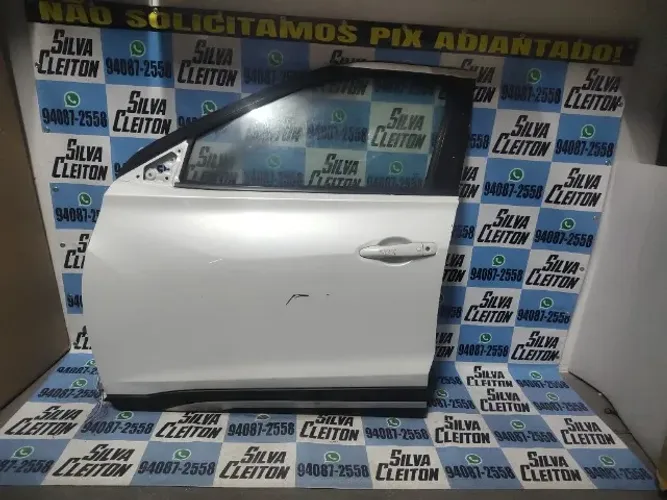porta dianteira esquerda kicks 2017 ate 2022 original branco perola acessorios brinde 
