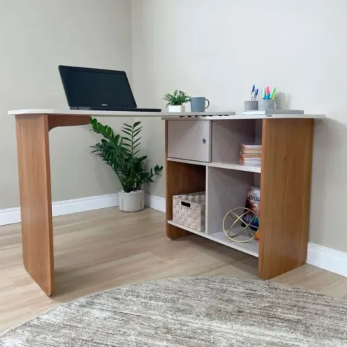 Escrivaninha Nomad Cinamono/Off White - ARTELY