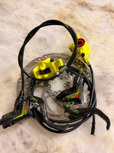 Freio magura mt8 raceline carbon + discos 