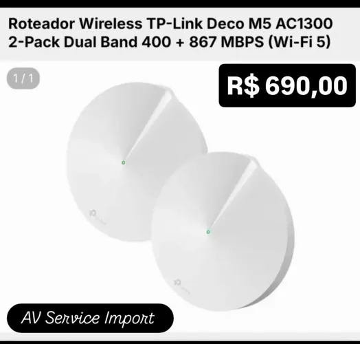 Roteador TP-Link Deco M5 - AV Service Import 