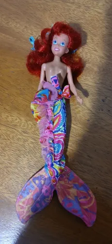 Boneca Ariel anos 90, marca tec toy