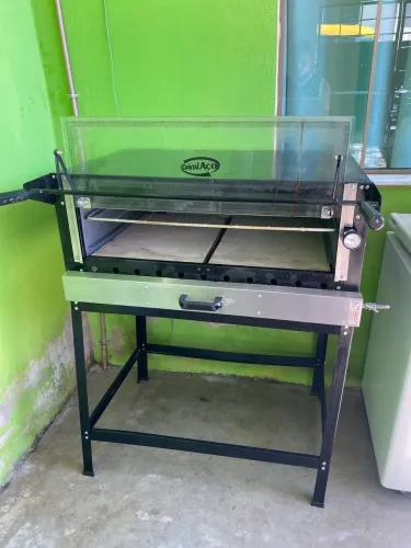 FORNO DE PIZZA INDUSTRIAL GÁS 80x60 CRISTALAÇO