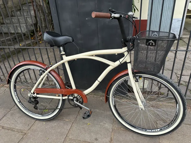 Bicicleta aro 26 retrô vintage shimano