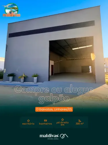 Aluga-se Galpão Gaivotas - Linhares - ES