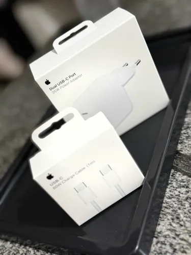 Carregador 35w Dual e Cabo trançado Apple Original