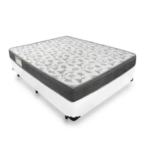 Base Casal Corino Branco + Cochão Ortobom D33 Ortopédico