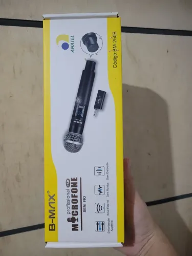 Microfone sem fio top novo 