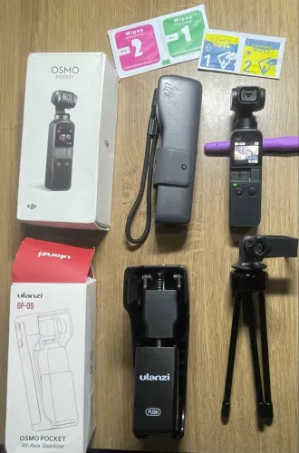 DJI OSMO POCKET 4K vários acessórios 