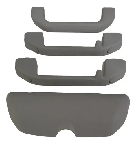 Kit 3 Puxador Teto Pqp C/porta Oculos Palio 2013 Original Cinza Cinza