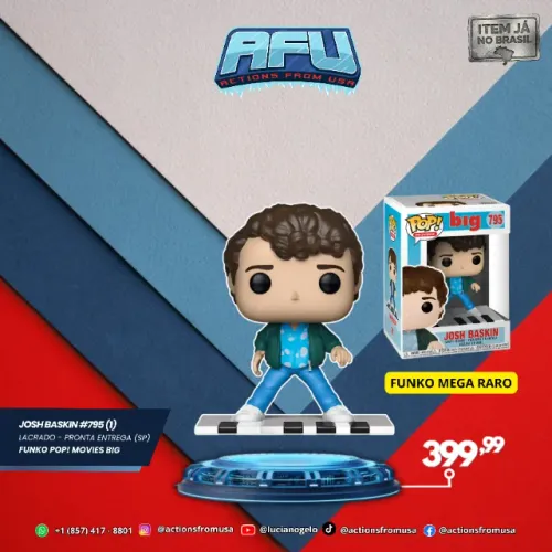 Josh Baskin #795 RARO Funko Pop! Movies Big 