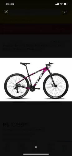 Bike Aro 29 GTS feel RDX alumínio 21shimano preto/rosa 17