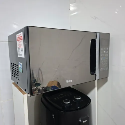Micro-ondas 33L Philco Espelhado/Branco 1400W 127V PMO38E