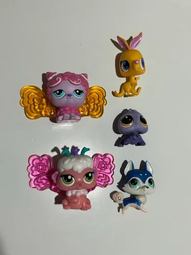 Lote Littlest Pet Shop - 5 Pets - Hasbro LPS