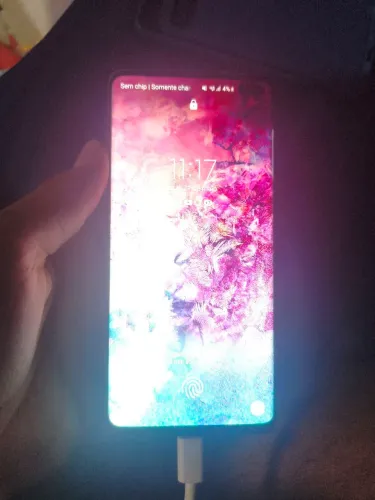 Galaxy s10+ vendo barato tampa traseira trincada 