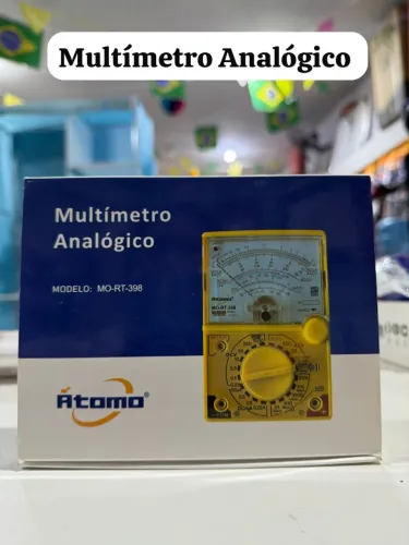 Multímetro Analógico Profissional da marca Átomo, modelo MO-RT-398.