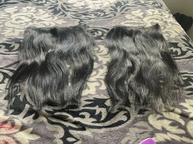 Cabelo humano são 3 faixa cabelo mto bem cuidado de 50 e 55 cm
