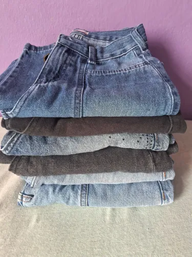Lote de Calças Jeans Infantil Feminina