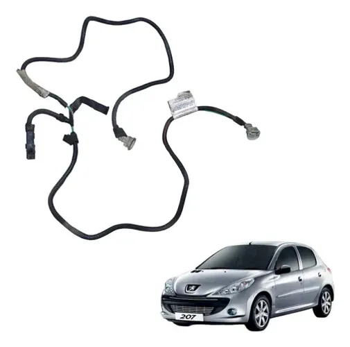 Chicote Do Parachoque Traseiro Peugeot 207 Hatch 2011 1.4
