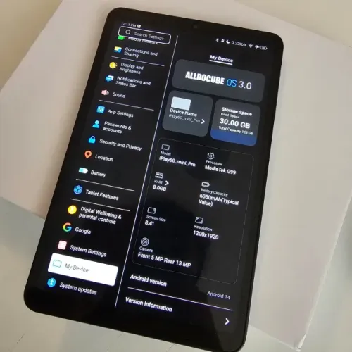 Tablet Alldocube iPlay 60 Mini Pro + GameSir X5 Lite | Estado de Novo