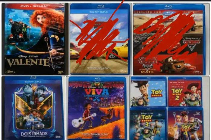 BLU-RAY DISNEY PIXAR COLEÇÃO - LISTA E VALORES NA DESCRIÇÃO - EM ESTADO DE NOVOS