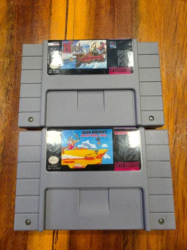 Hook (Peter Pan) e Road Runner's Death Valey Rally (Papa-Léguas) SUPER NINTENDO