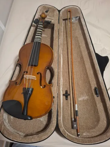 Violino Dominante 9650 com cordas Mauro Calixto e Ombreira