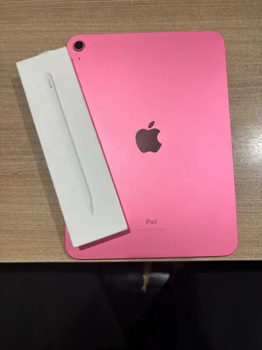iPad 10 geração acompanha Apple Pencil,ambos originais sem marcas de uso