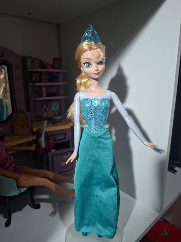 Boneca elsa Frozen disney canta inglês original